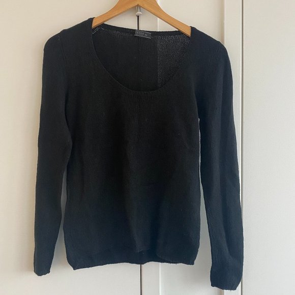 Prada Black Cashmere Sweater - Size US 4 - Picture 1 of 4